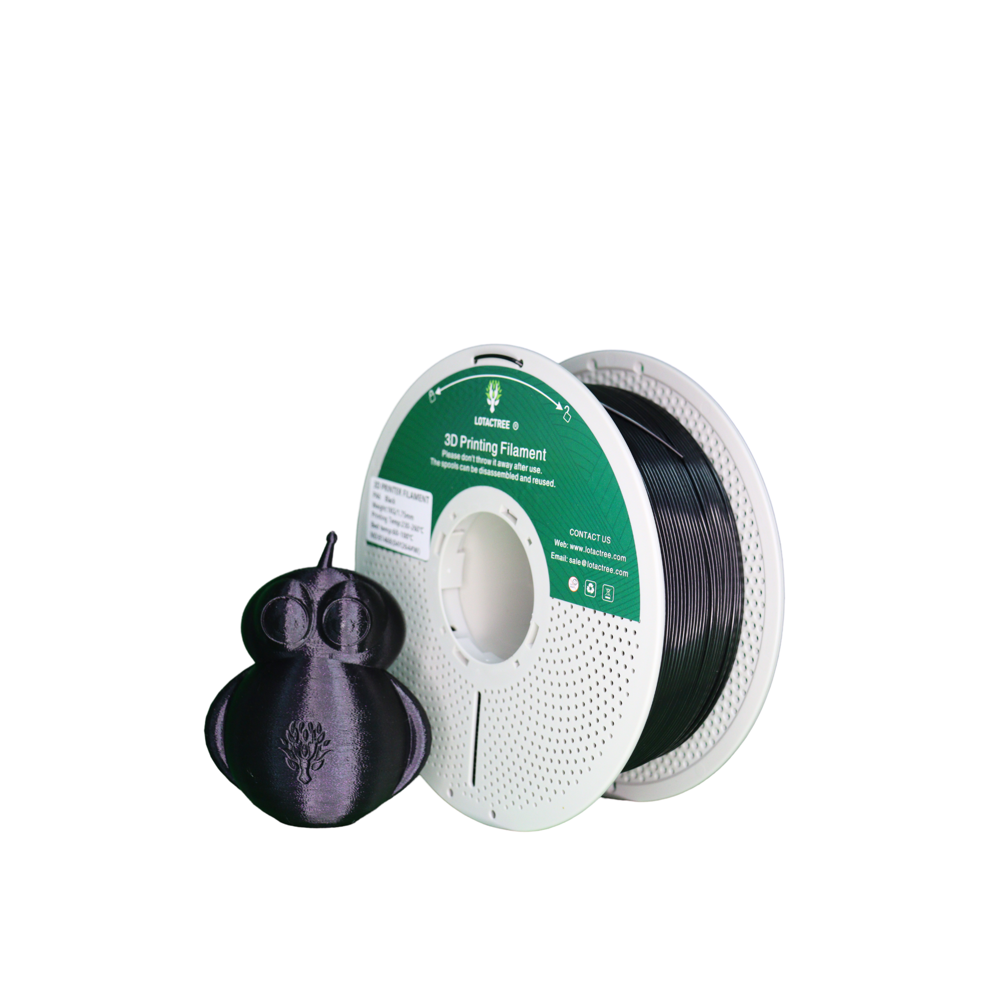 Nylon/PA6 EASE - Black - 1Kg - Bobina - Lotactree