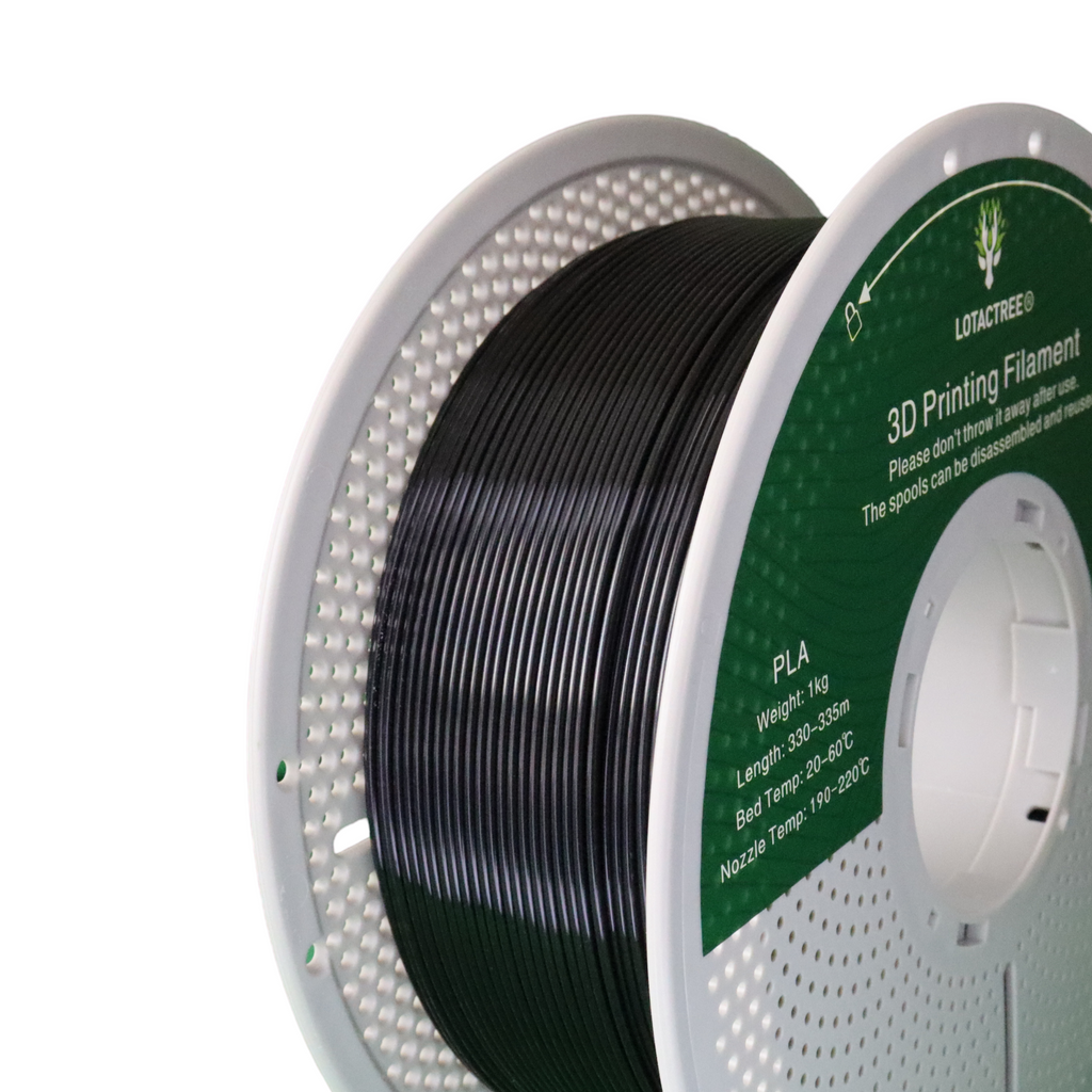 PLA - Black - 1Kg - Bobina - Lotactree