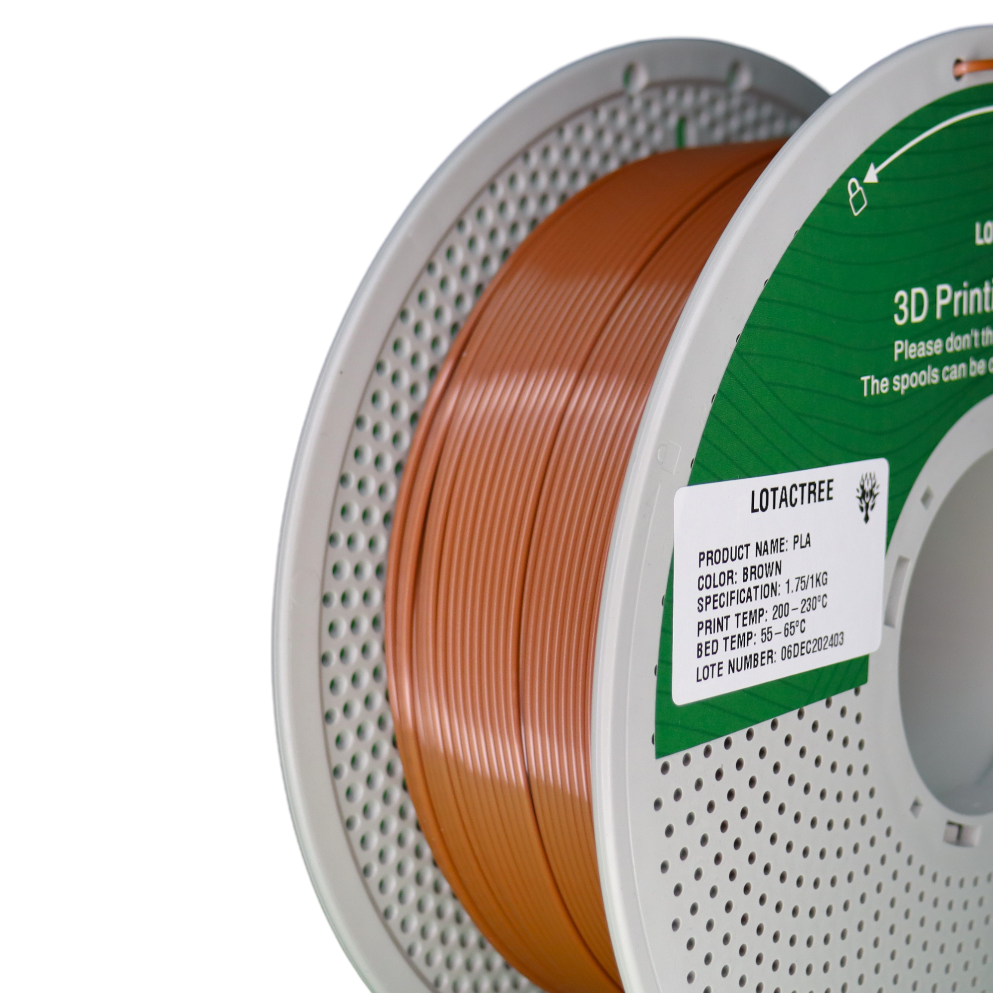 PLA - Brown - 1Kg - Bobina - Lotactree