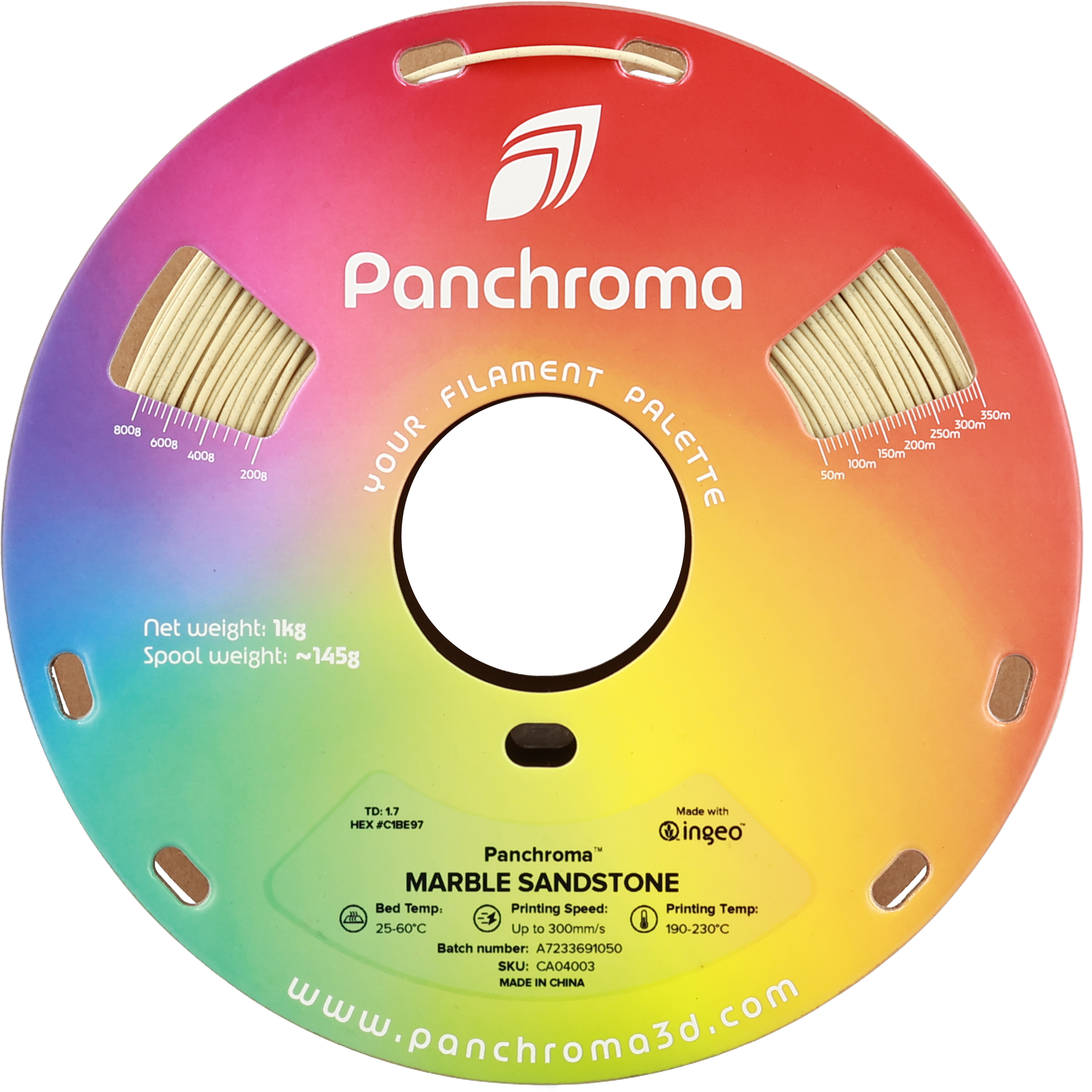 PLA Marble - Sandstone - 1Kg - Bobina - Polymaker Panchroma