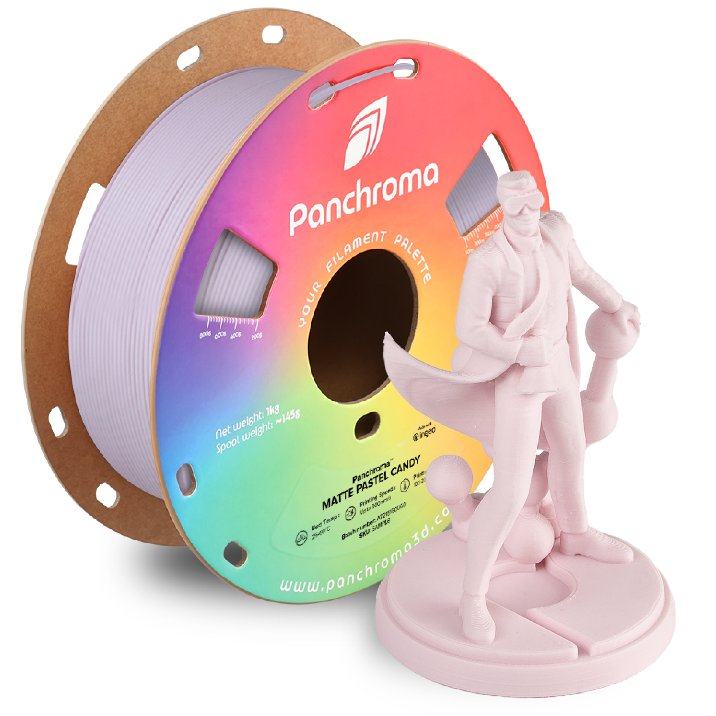 PLA Matte Pastel - Candy - 1Kg - Bobina - Polymaker Panchroma