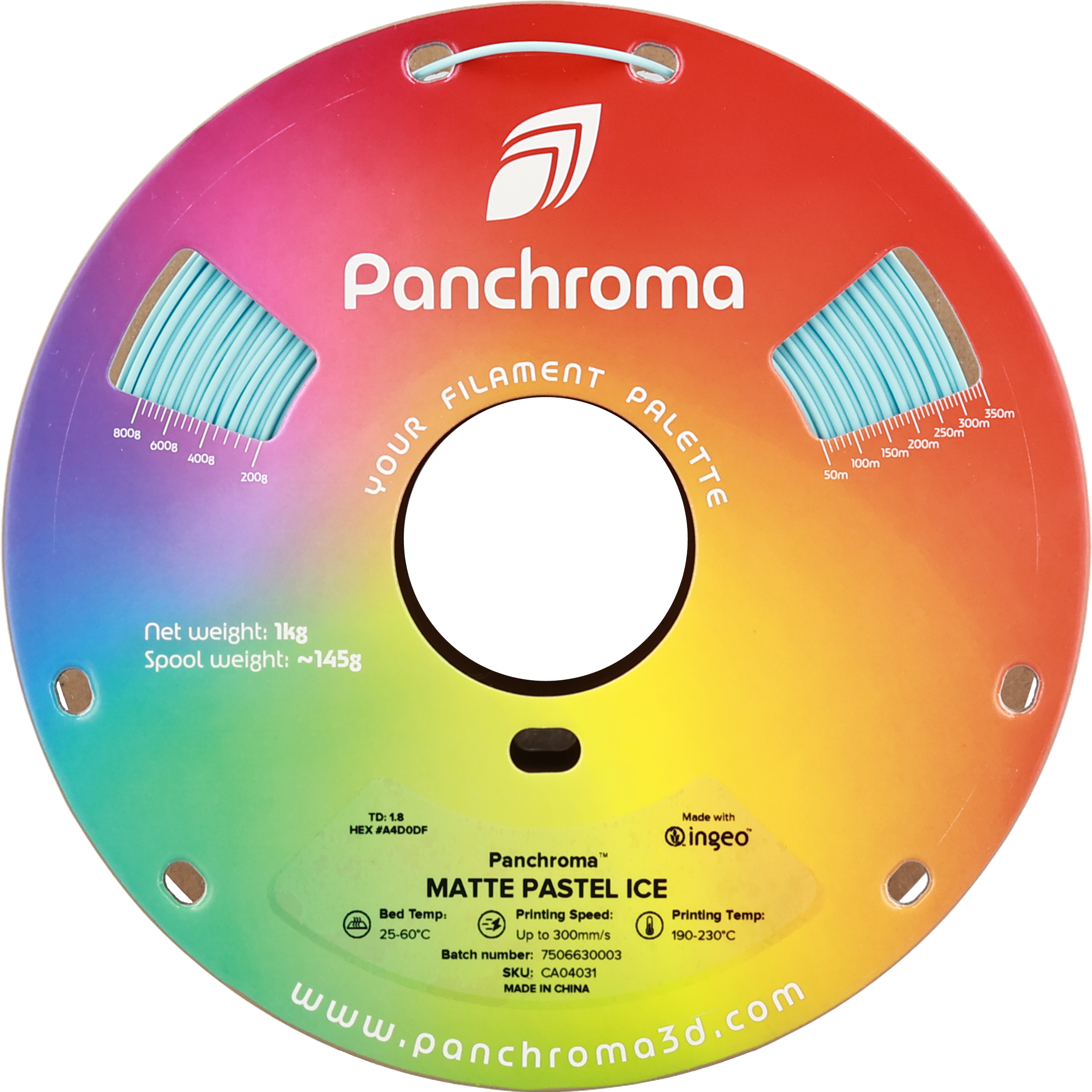 PLA Matte Pastel - Ice - 1Kg - Bobina - Polymaker Panchroma