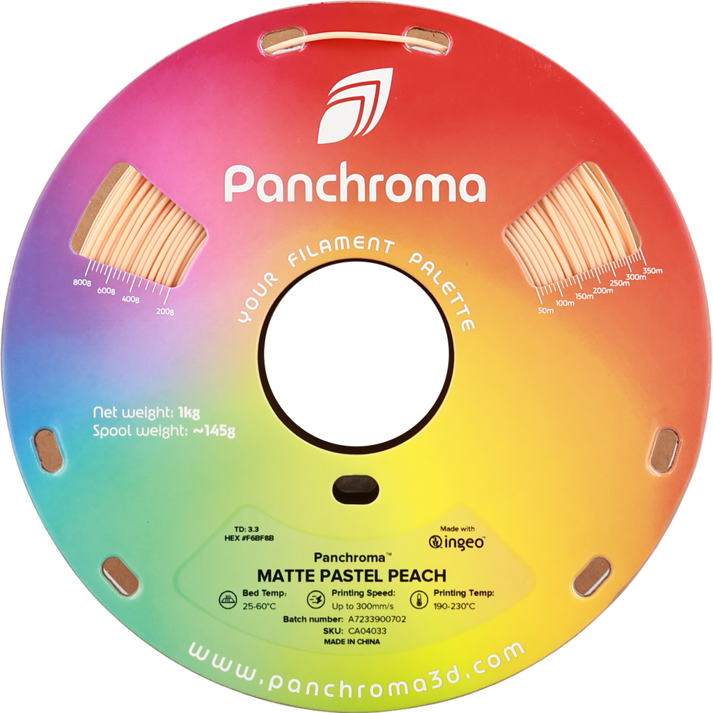 PLA Matte Pastel - Peach - 1Kg - Bobina - Polymaker Panchroma