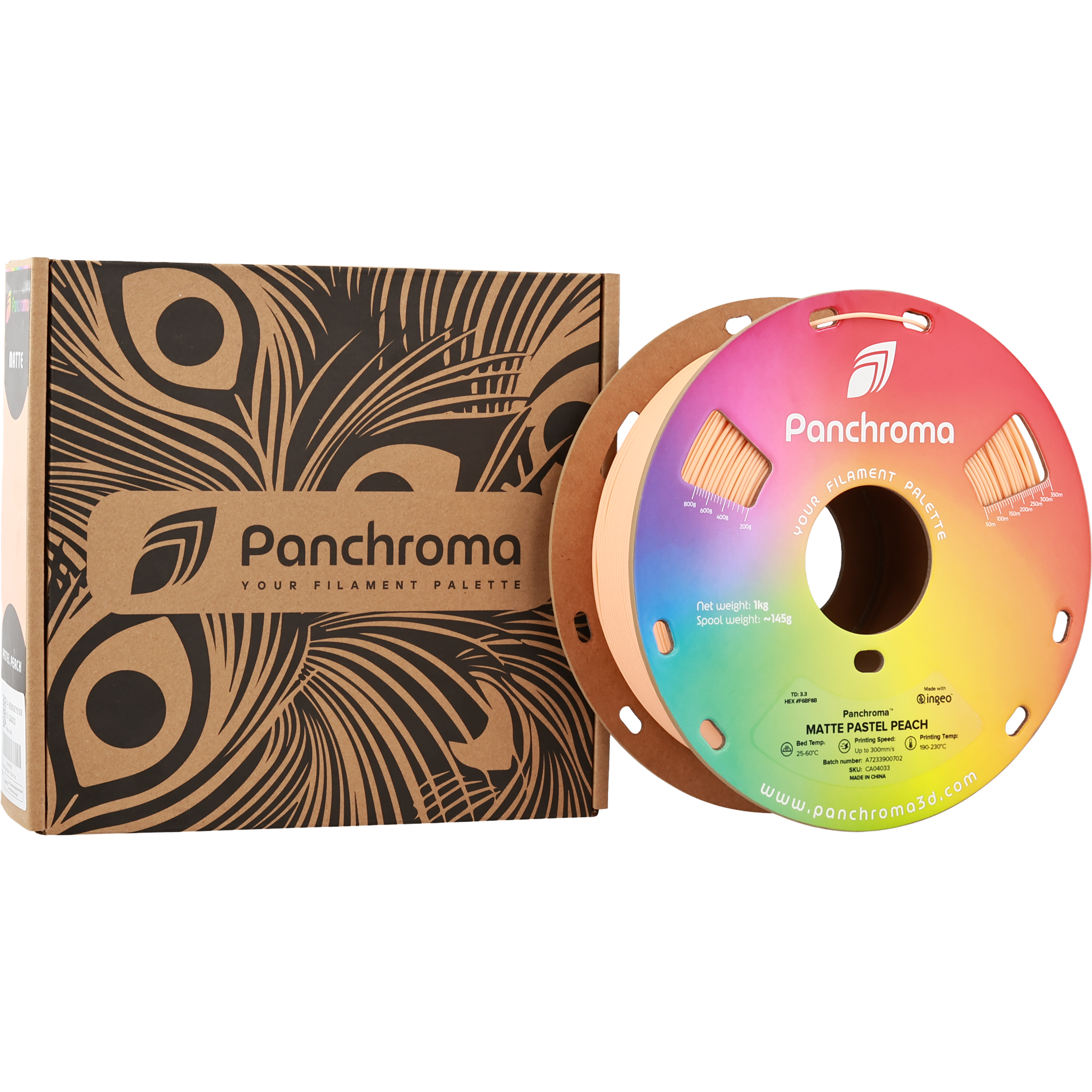PLA Matte Pastel - Peach - 1Kg - Bobina - Polymaker Panchroma