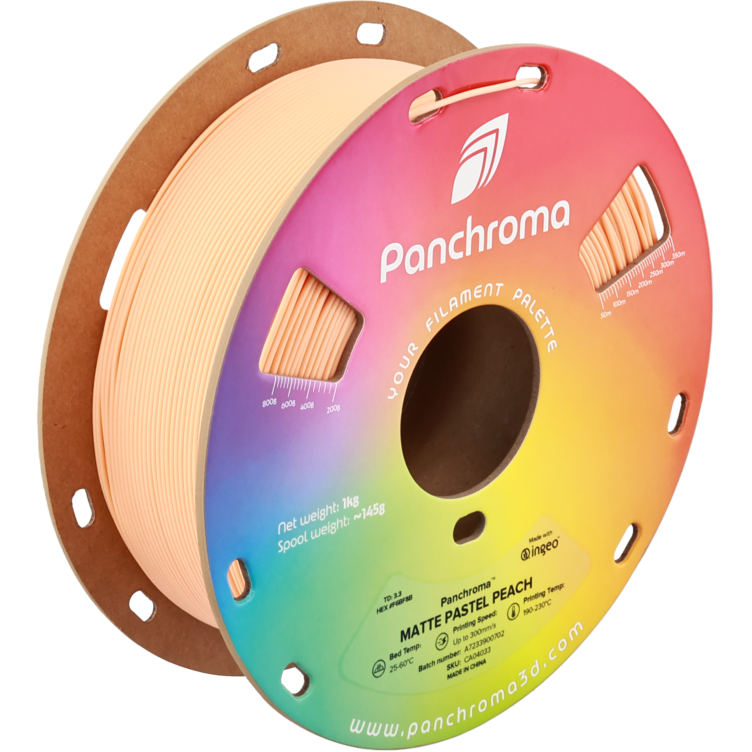 PLA Matte Pastel - Peach - 1Kg - Bobina - Polymaker Panchroma