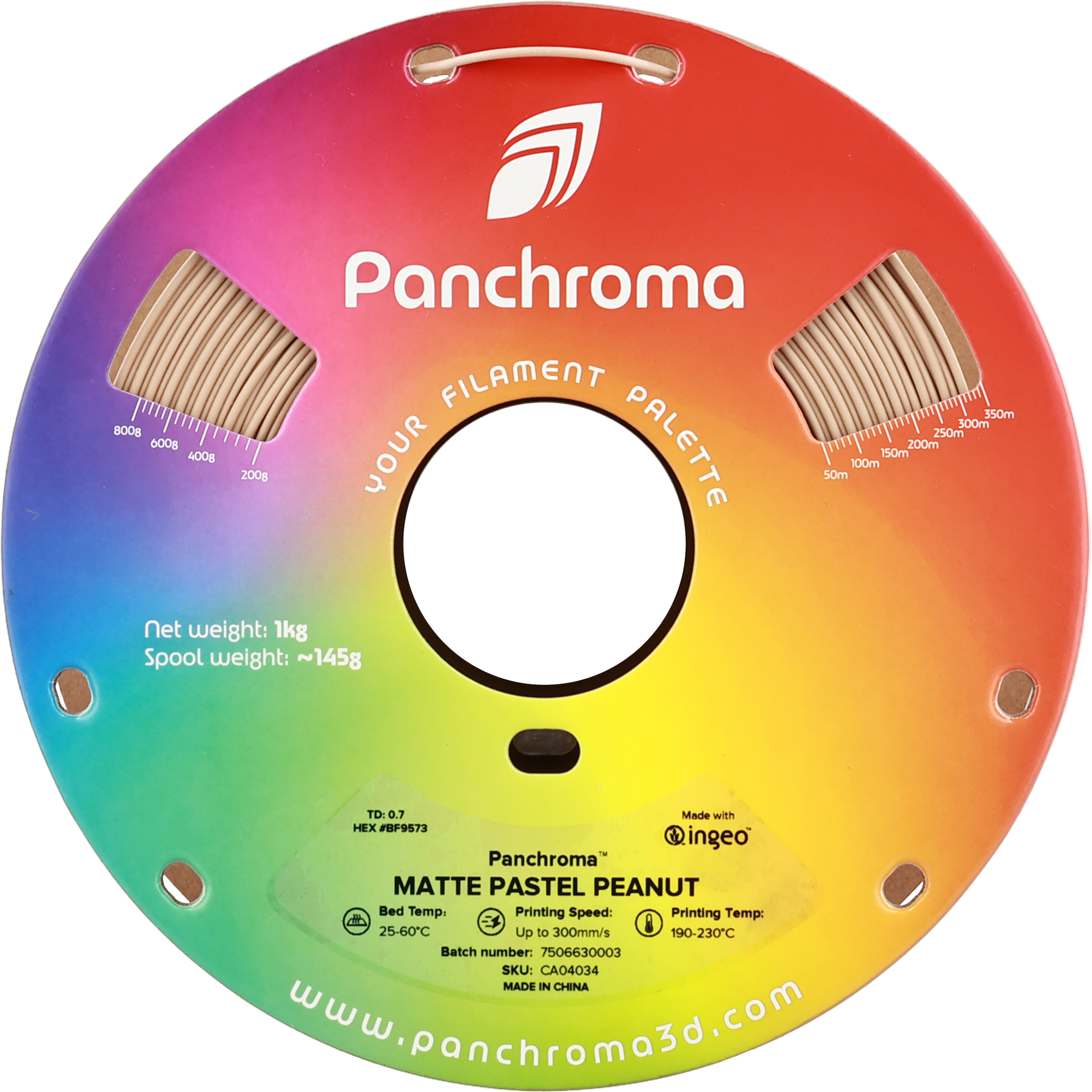 PLA Matte Pastel - Peanut - 1Kg - Bobina - Polymaker Panchroma
