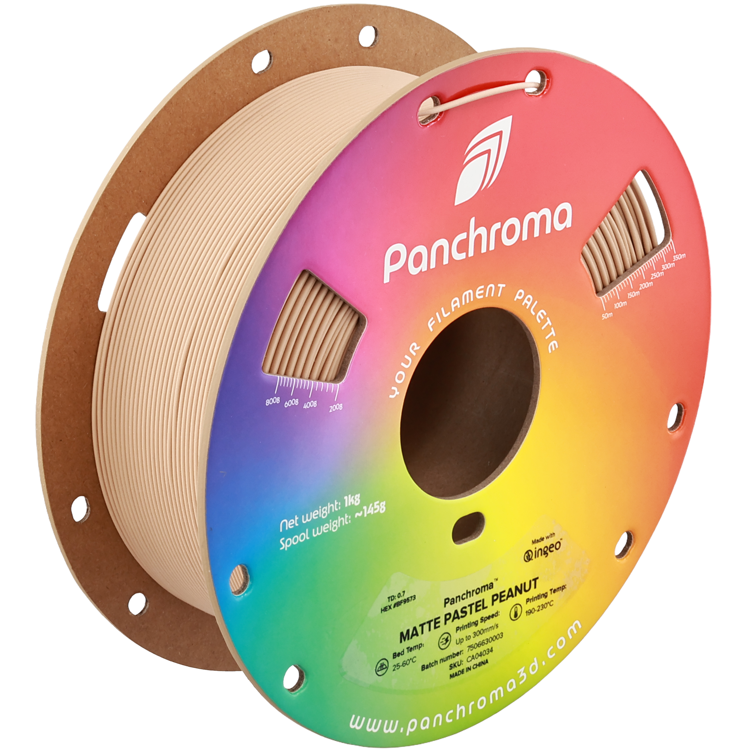 PLA Matte Pastel - Peanut - 1Kg - Bobina - Polymaker Panchroma