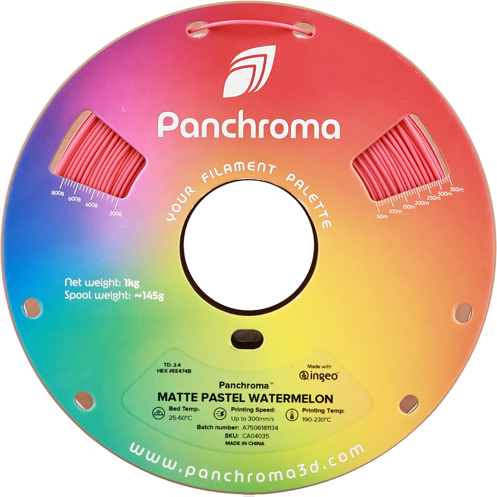 PLA Matte Pastel - Watermelon - 1Kg - Bobina - Polymaker Panchroma