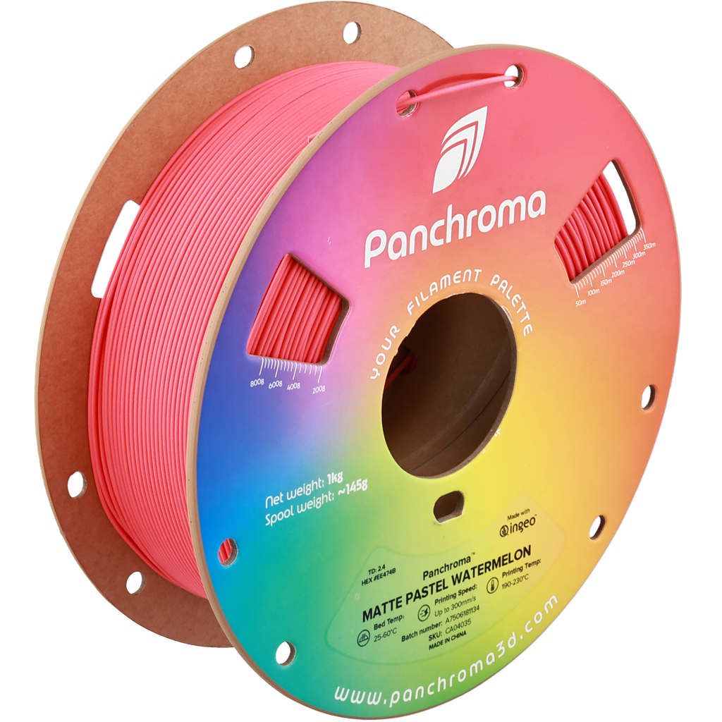 PLA Matte Pastel - Watermelon - 1Kg - Bobina - Polymaker Panchroma