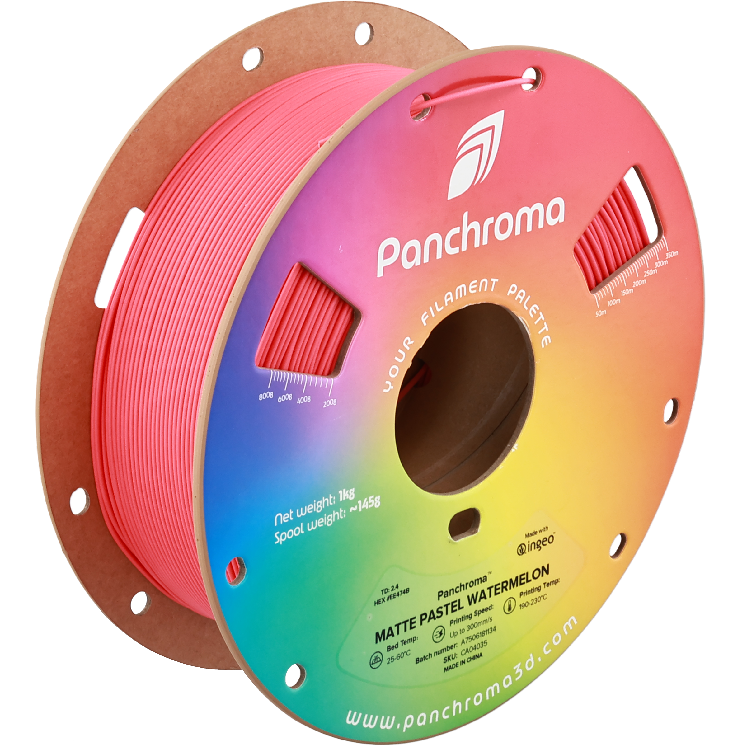 PLA Matte Pastel - Watermelon - 1Kg - Bobina - Polymaker Panchroma