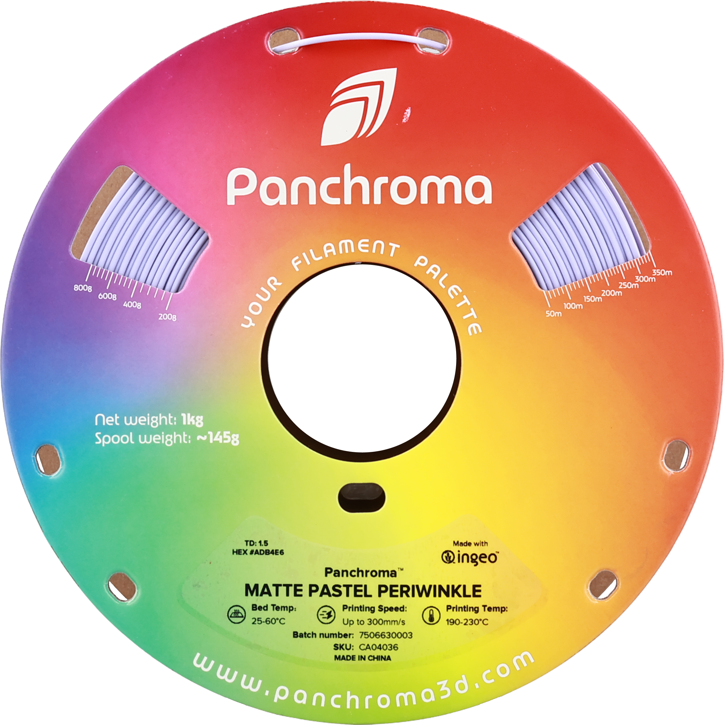 PLA Matte Pastel - Periwinkle - 1Kg - Bobina - Polymaker Panchroma