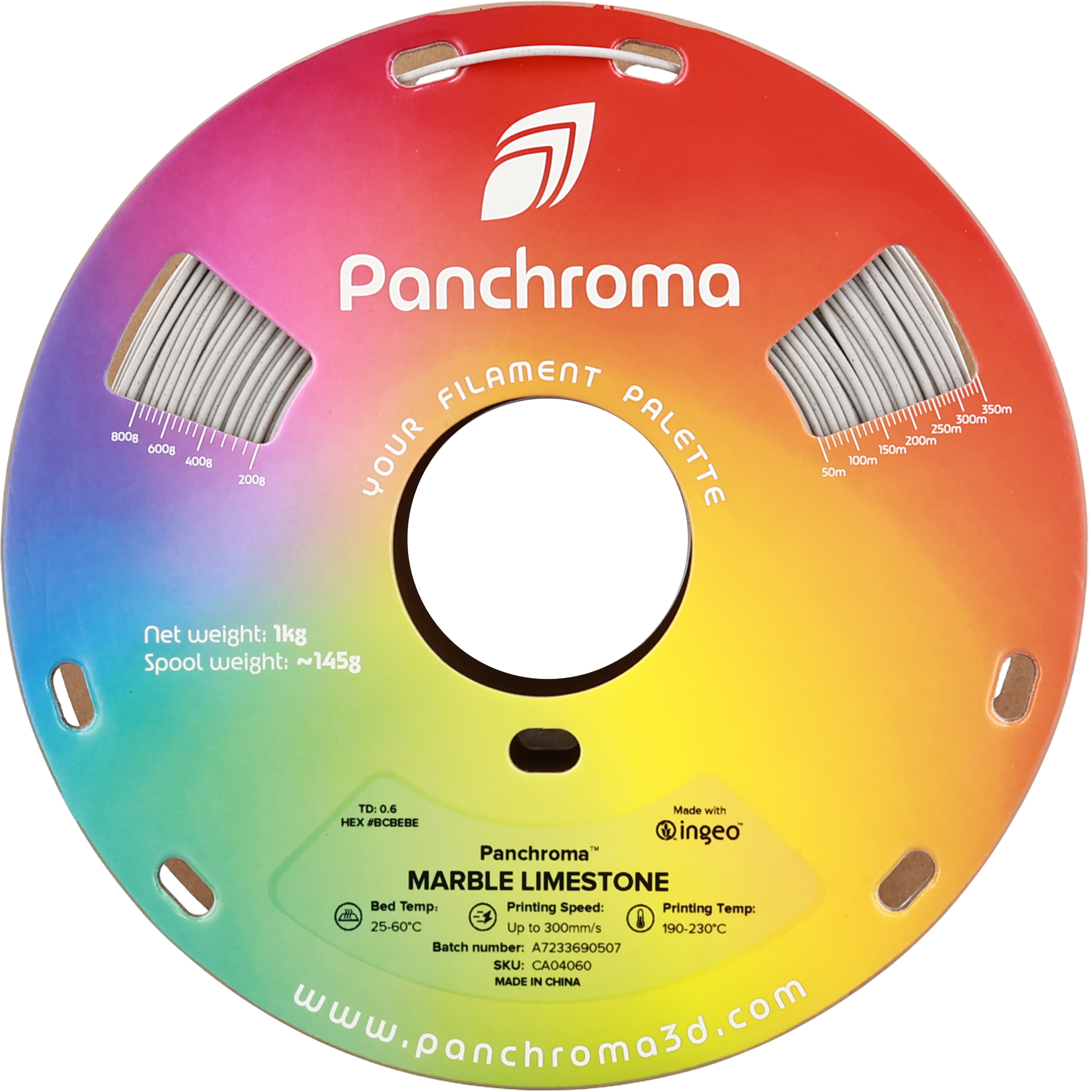 PLA Marble - Limestone - 1Kg - Bobina - Polymaker Panchroma