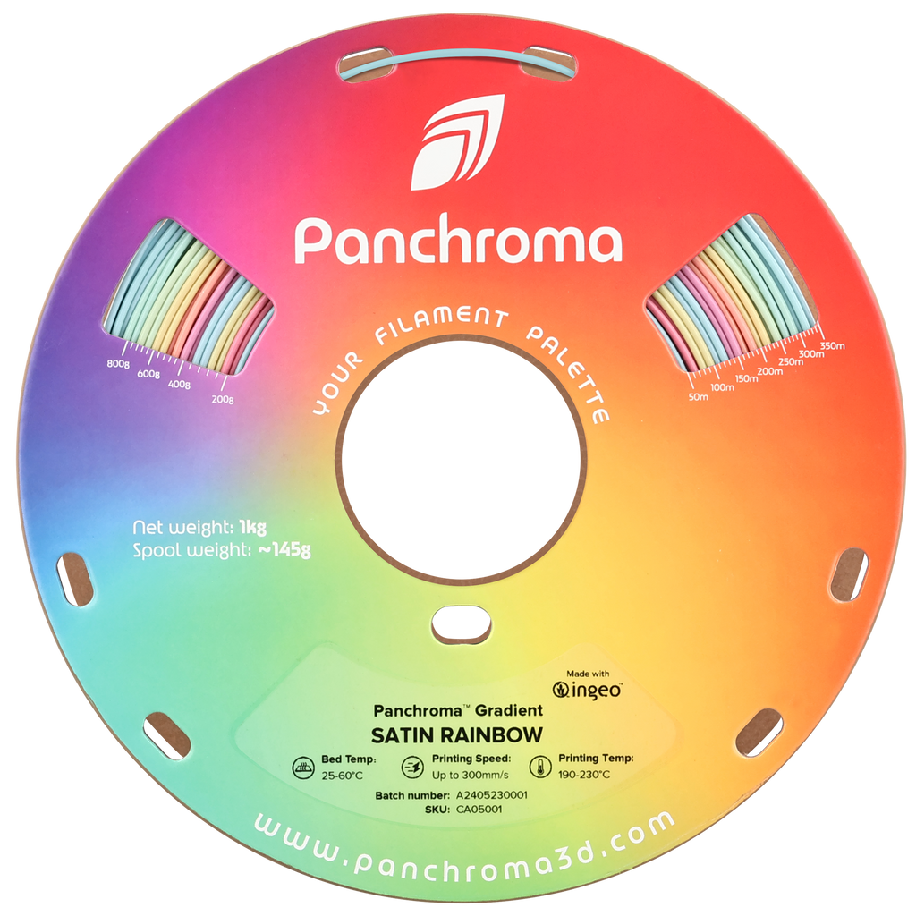 PLA Gradient Satin - Rainbow - 1Kg - Bobina - Polymaker Panchroma