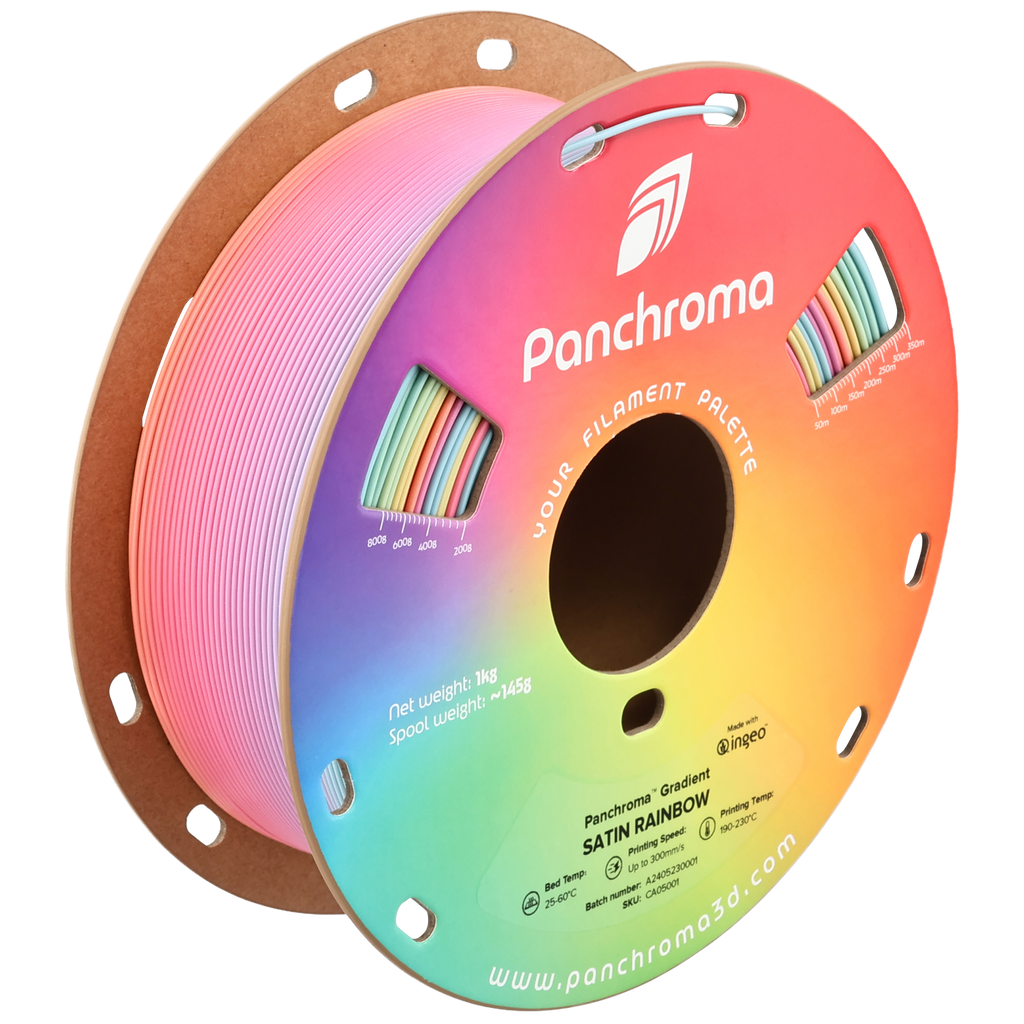 PLA Gradient Satin - Rainbow - 1Kg - Bobina - Polymaker Panchroma