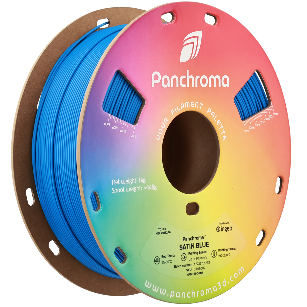 PLA Satin - Blue - 1Kg - Bobina - Polymaker Panchroma