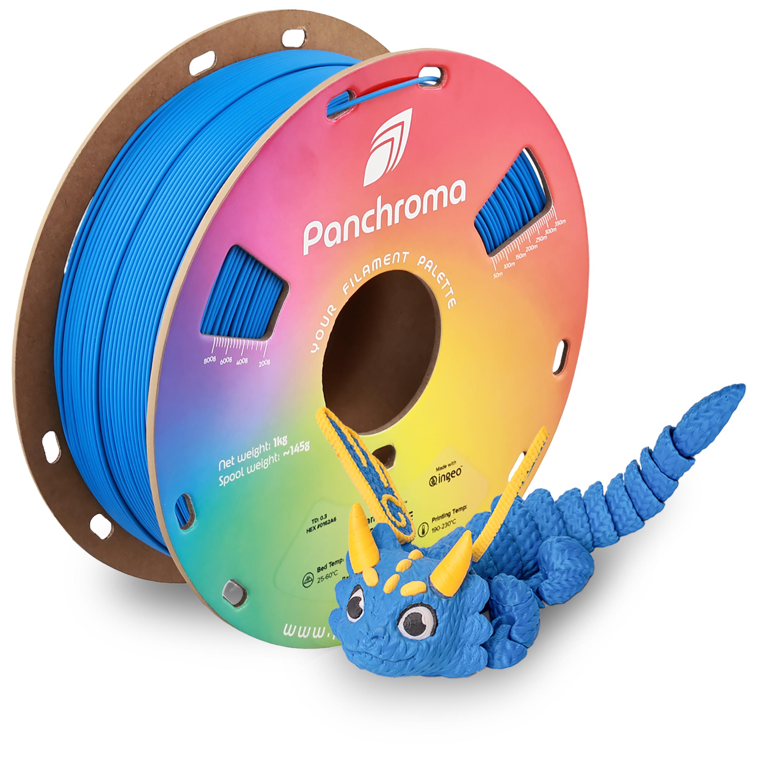 PLA Satin - Blue - 1Kg - Bobina - Polymaker Panchroma