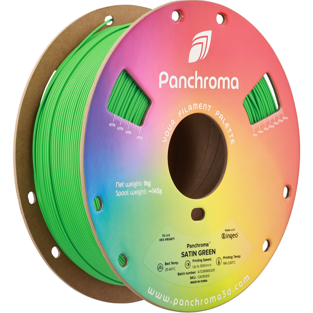 PLA Satin - Green - 1Kg - Bobina - Polymaker Panchroma