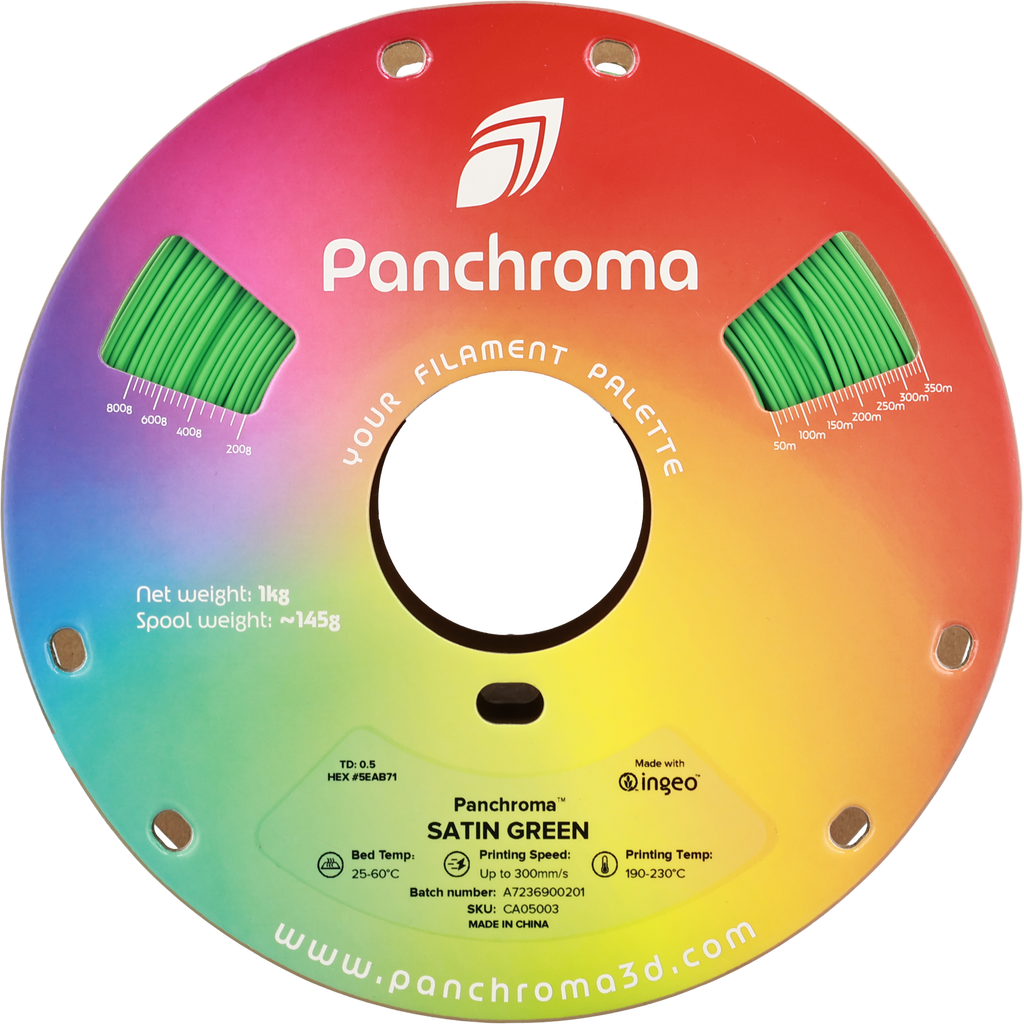 PLA Satin - Green - 1Kg - Bobina - Polymaker Panchroma