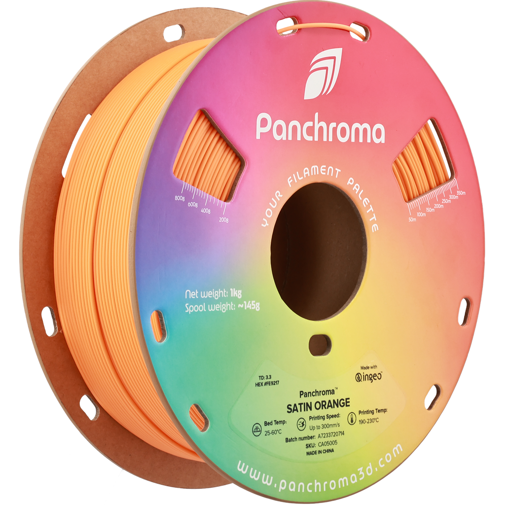 PLA Satin - Orange - 1Kg - Bobina - Polymaker Panchroma