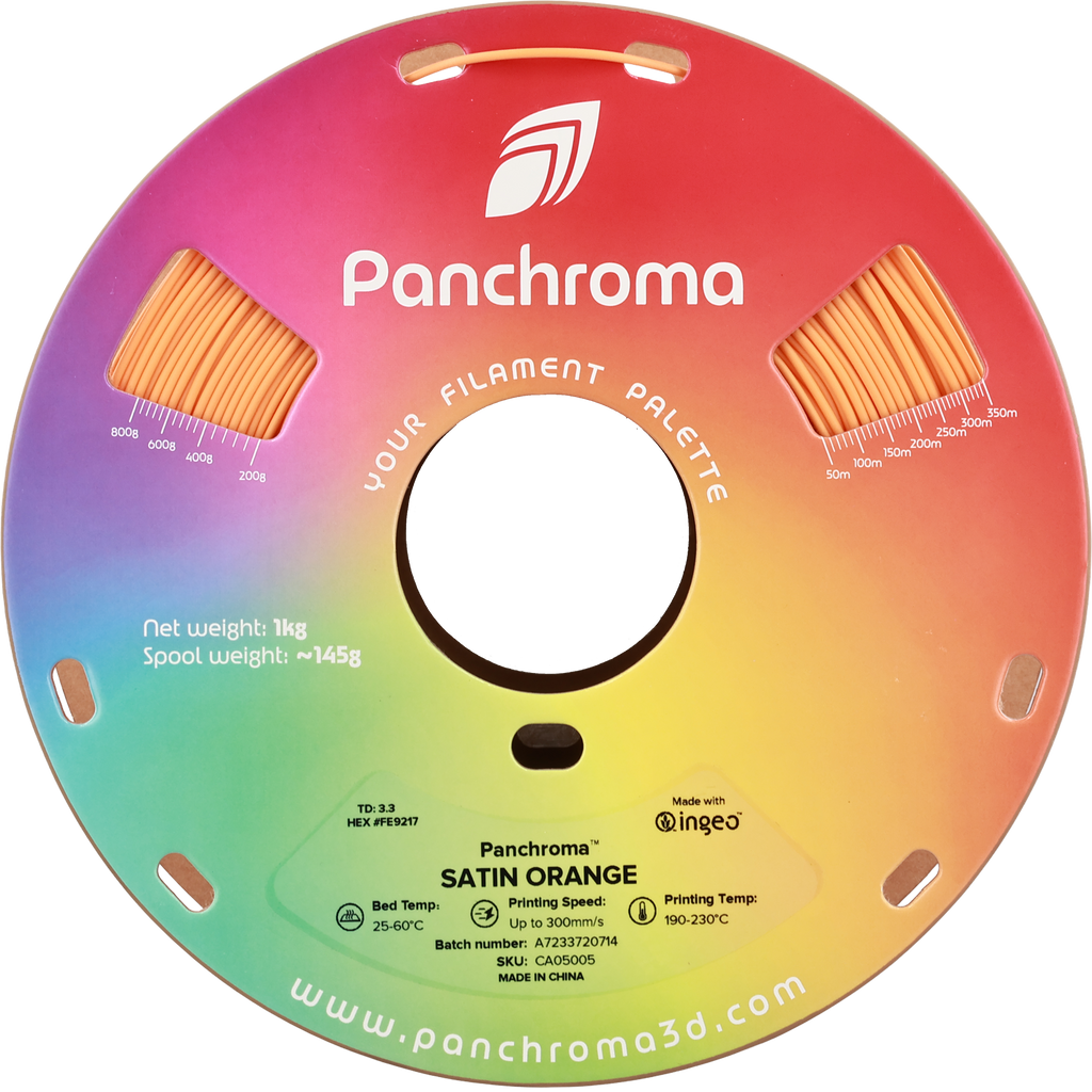 PLA Satin - Orange - 1Kg - Bobina - Polymaker Panchroma