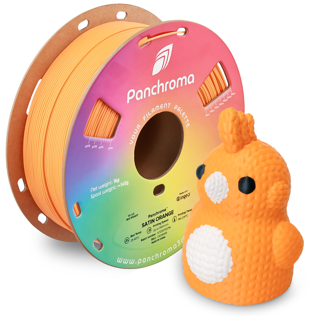PLA Satin - Orange - 1Kg - Bobina - Polymaker Panchroma