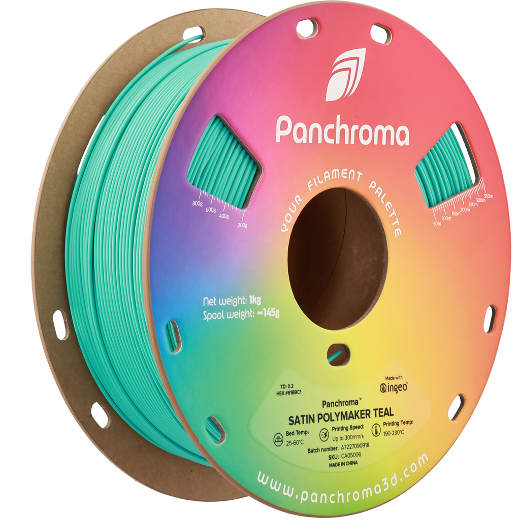 PLA Satin - Teal - 1Kg - Bobina - Polymaker Panchroma