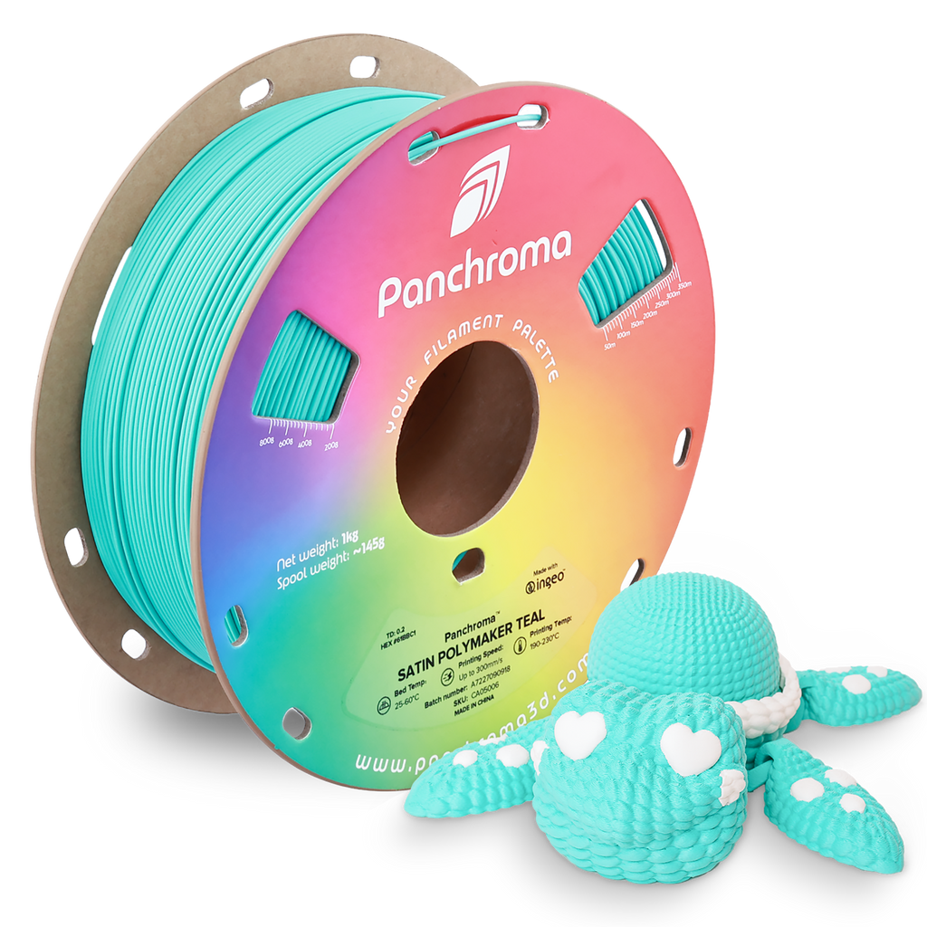 PLA Satin - Teal - 1Kg - Bobina - Polymaker Panchroma