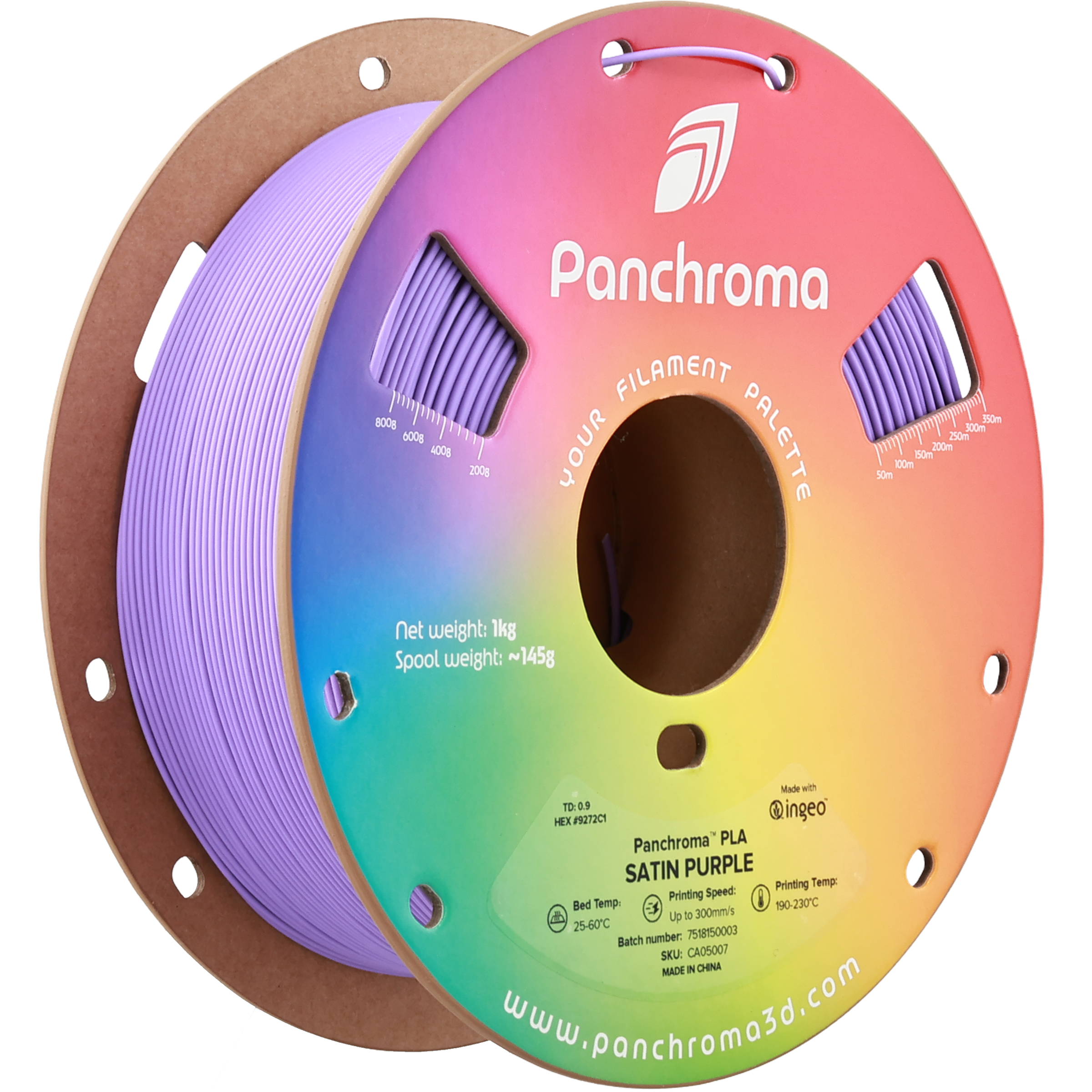 PLA Satin - Purple - 1Kg - Bobina - Polymaker Panchroma