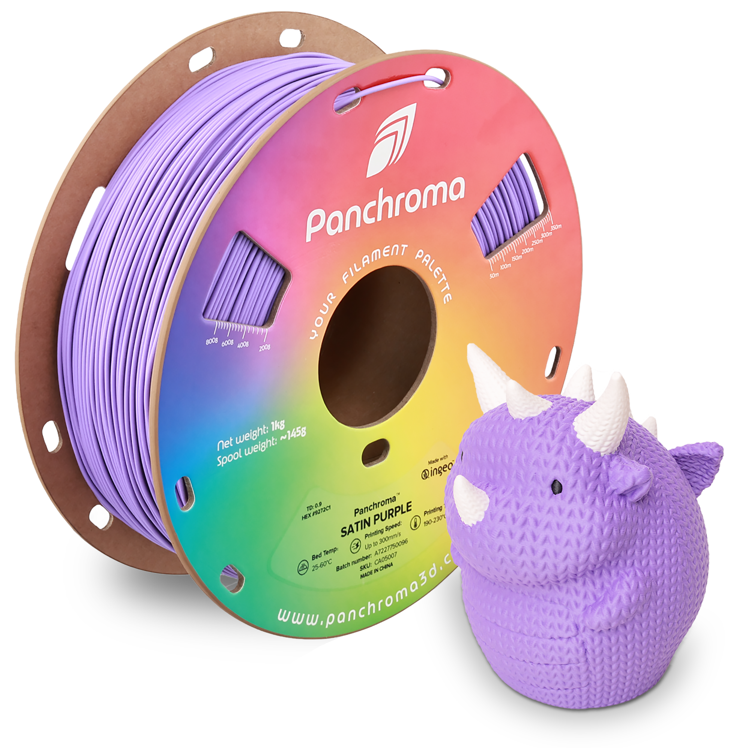 PLA Satin - Purple - 1Kg - Bobina - Polymaker Panchroma