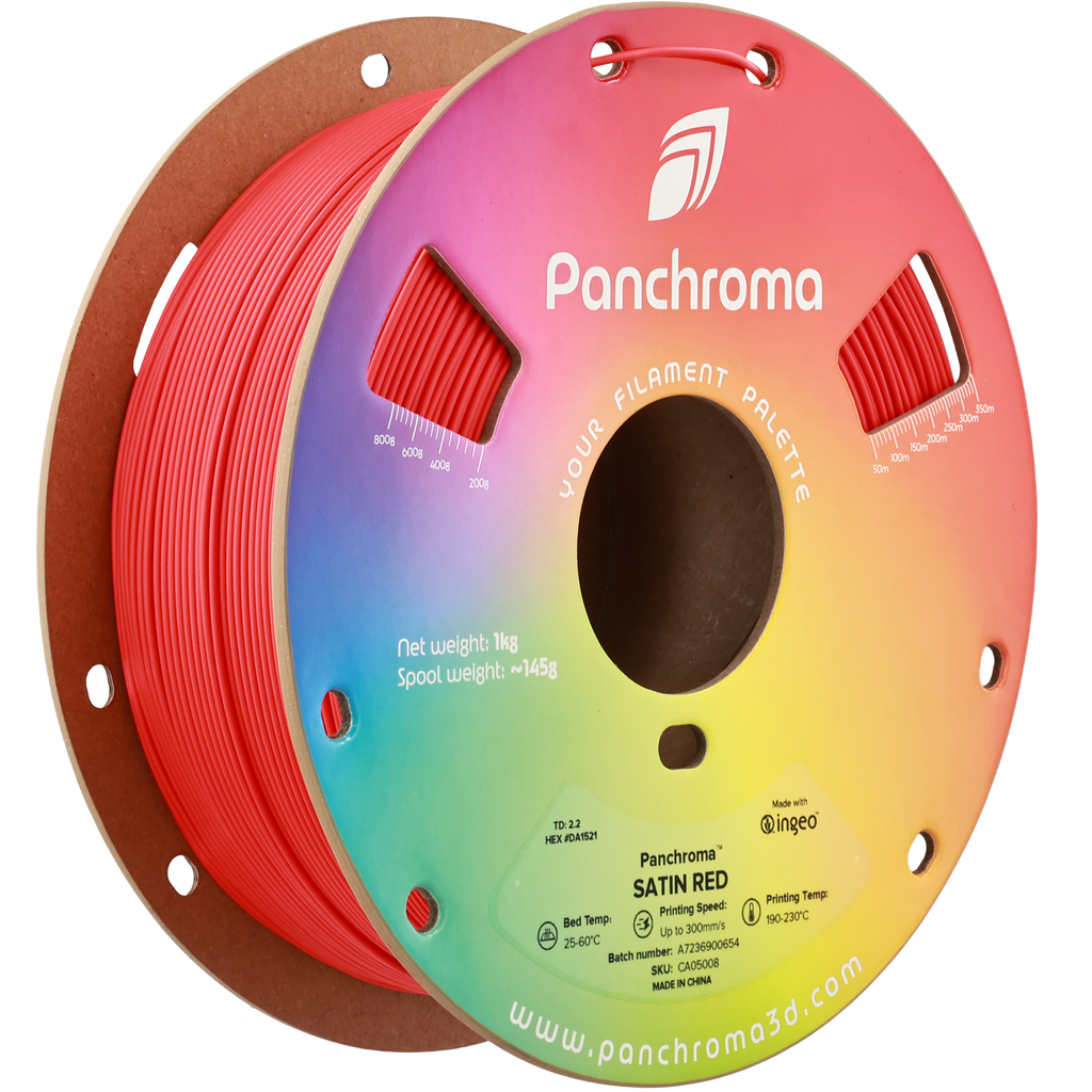 PLA Satin - Red - 1Kg - Bobina - Polymaker Panchroma
