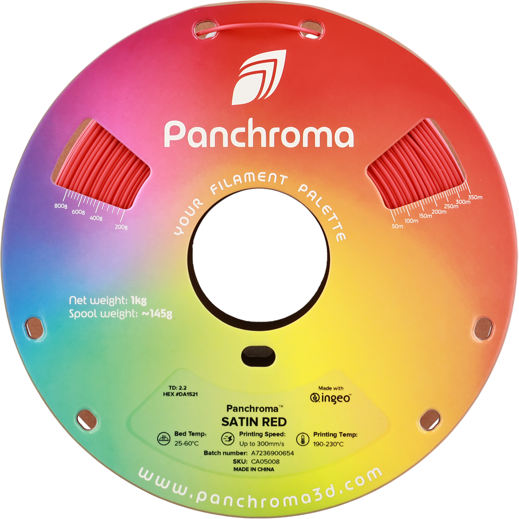 PLA Satin - Red - 1Kg - Bobina - Polymaker Panchroma