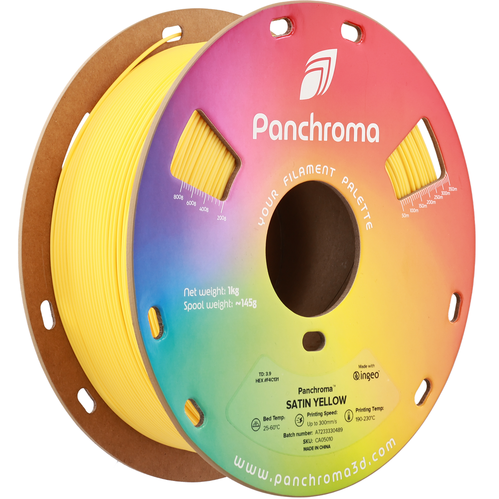 PLA Satin - Yellow - 1Kg - Bobina - Polymaker Panchroma
