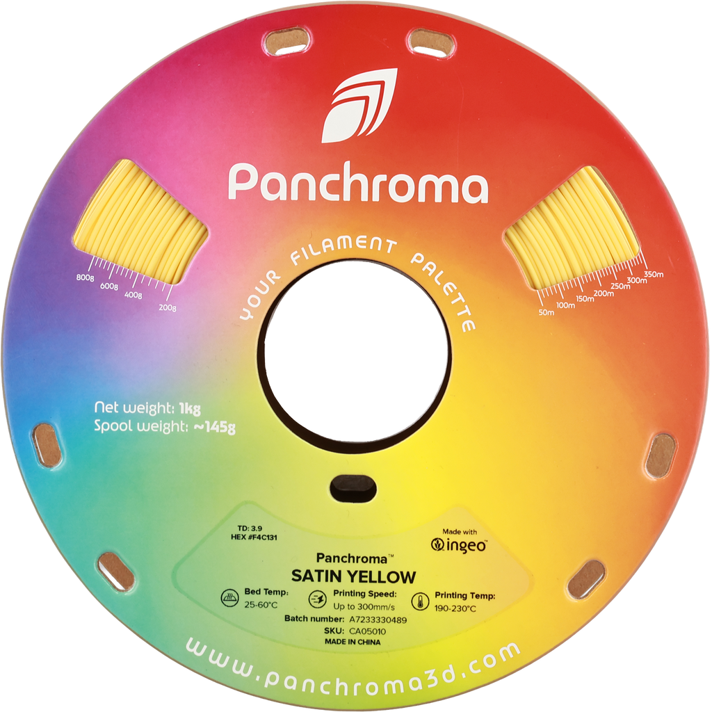 PLA Satin - Yellow - 1Kg - Bobina - Polymaker Panchroma