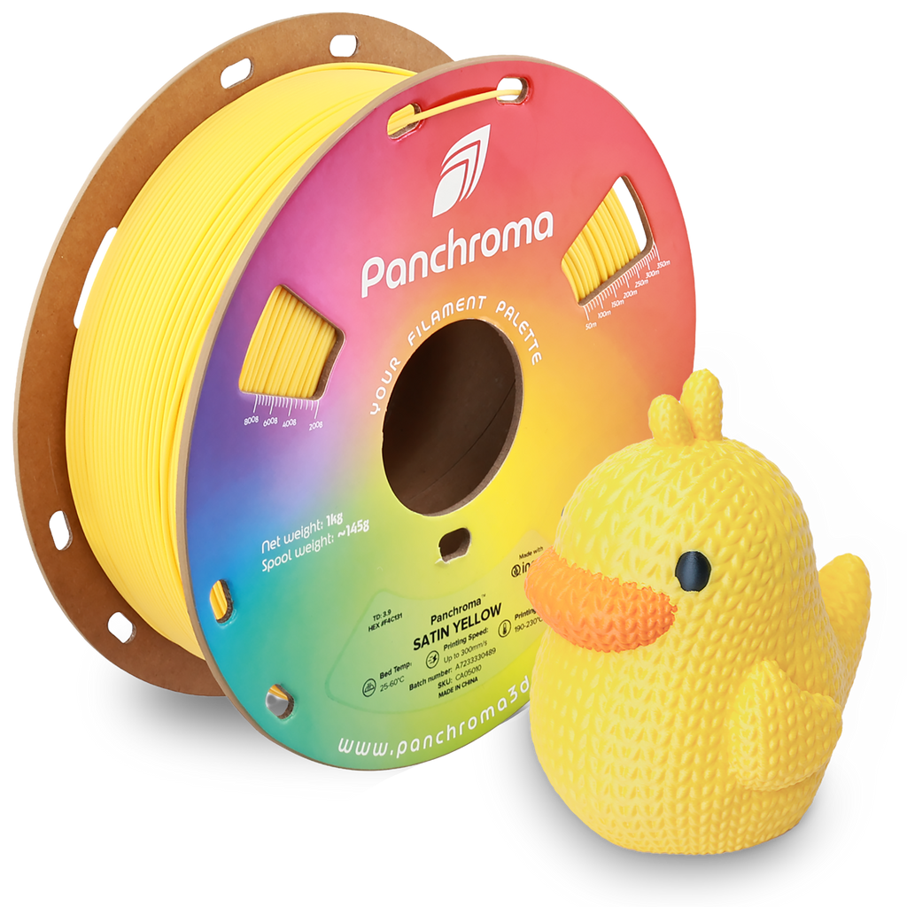 PLA Satin - Yellow - 1Kg - Bobina - Polymaker Panchroma