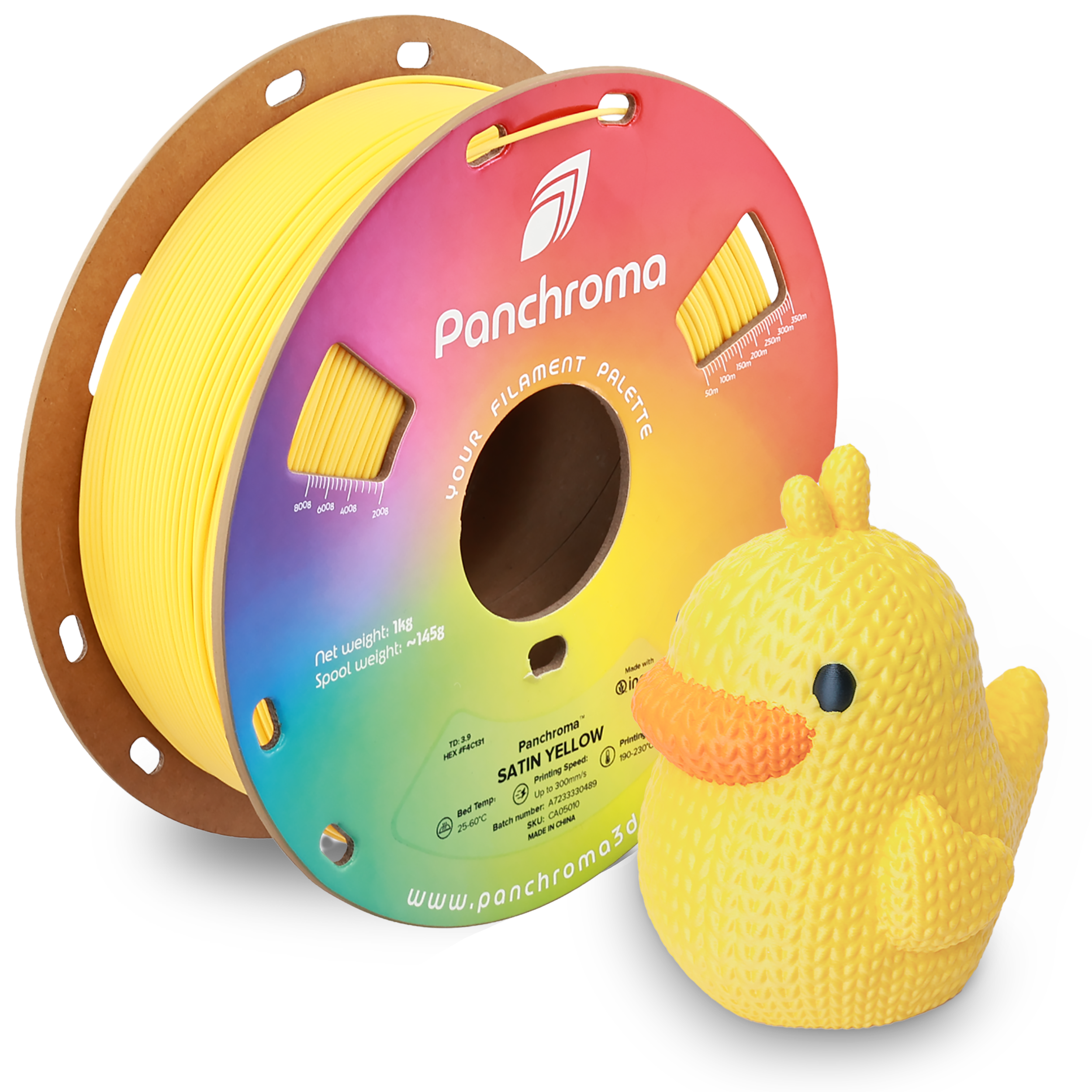 PLA Satin - Yellow - 1Kg - Bobina - Polymaker Panchroma