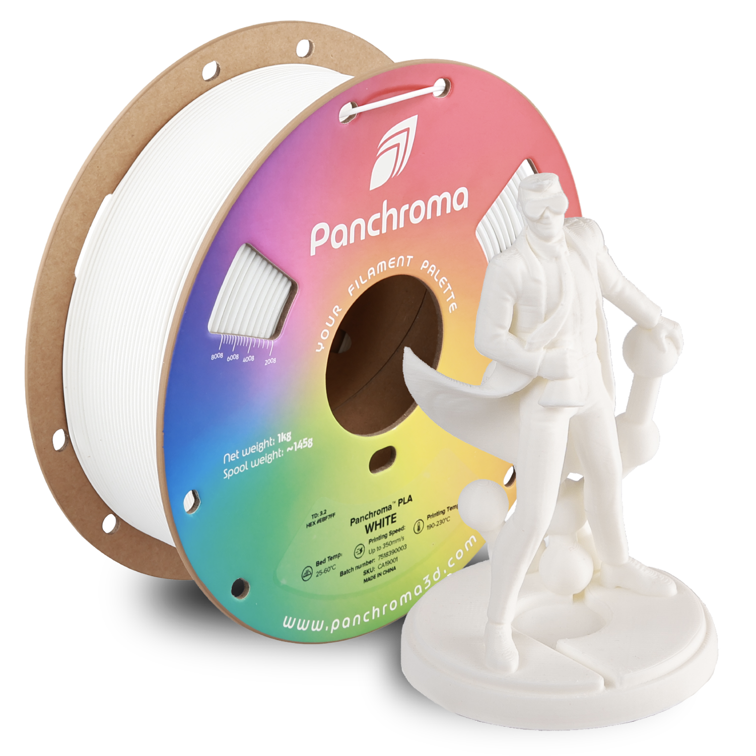 PLA Basic - White - 1Kg - Bobina - Polymaker Panchroma