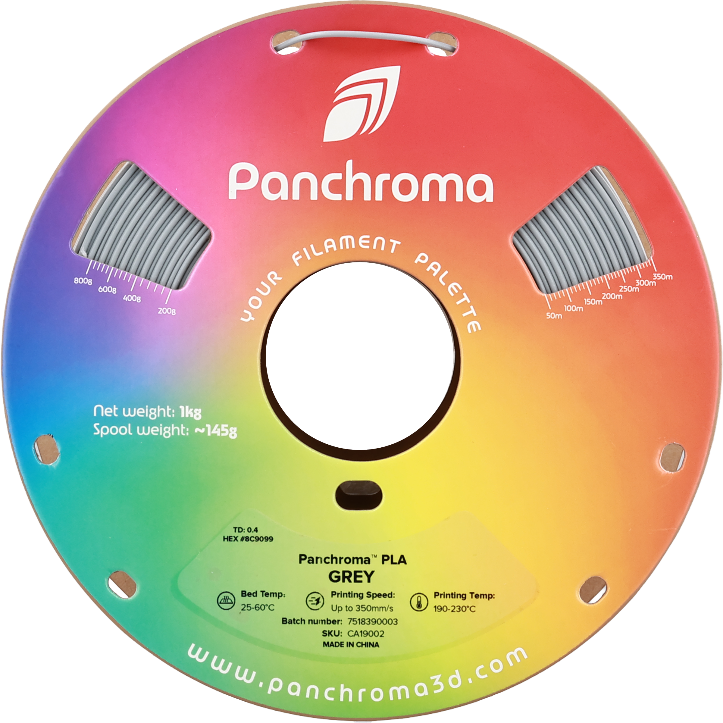 PLA Basic - Grey - 1Kg - Bobina - Polymaker Panchroma