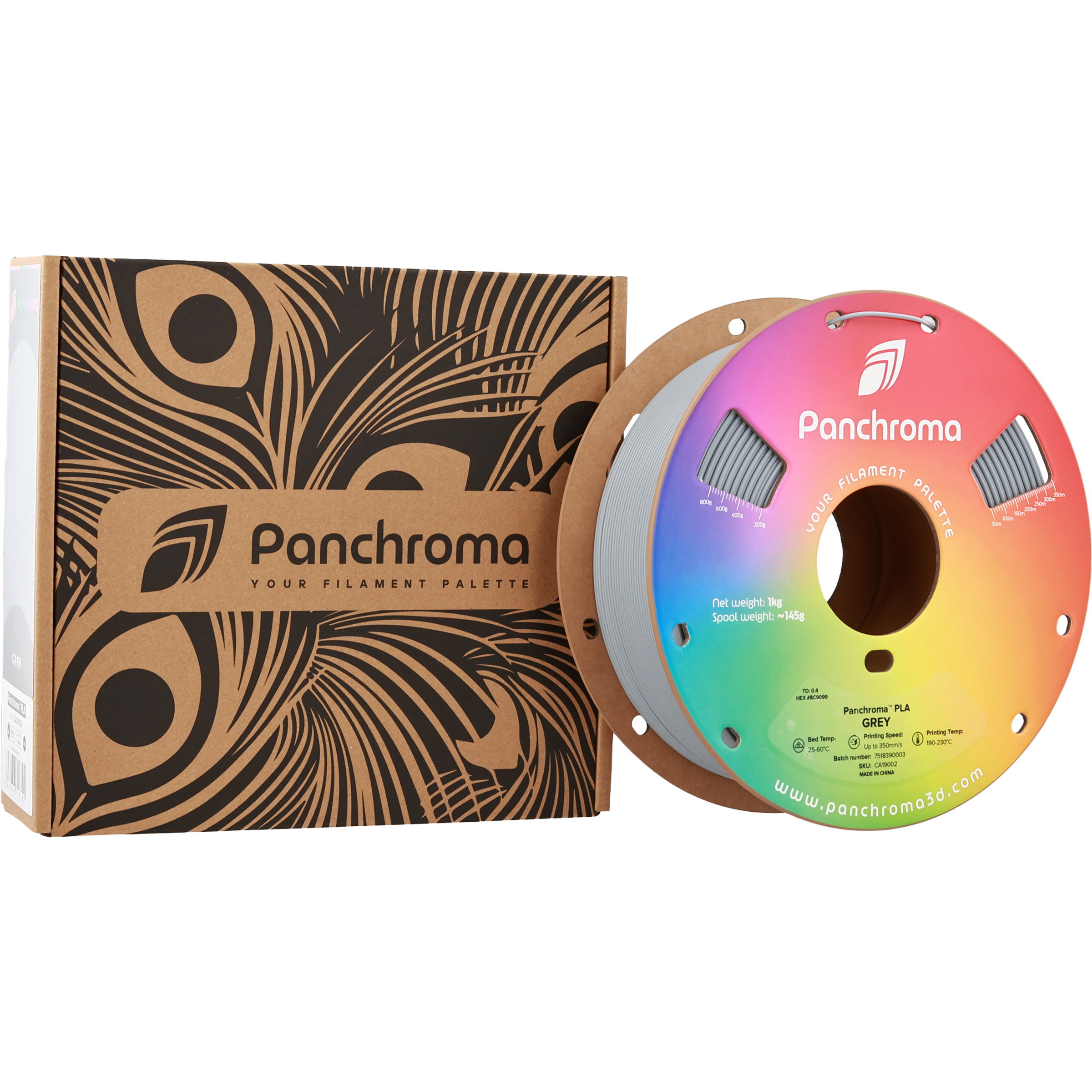 PLA Basic - Grey - 1Kg - Bobina - Polymaker Panchroma
