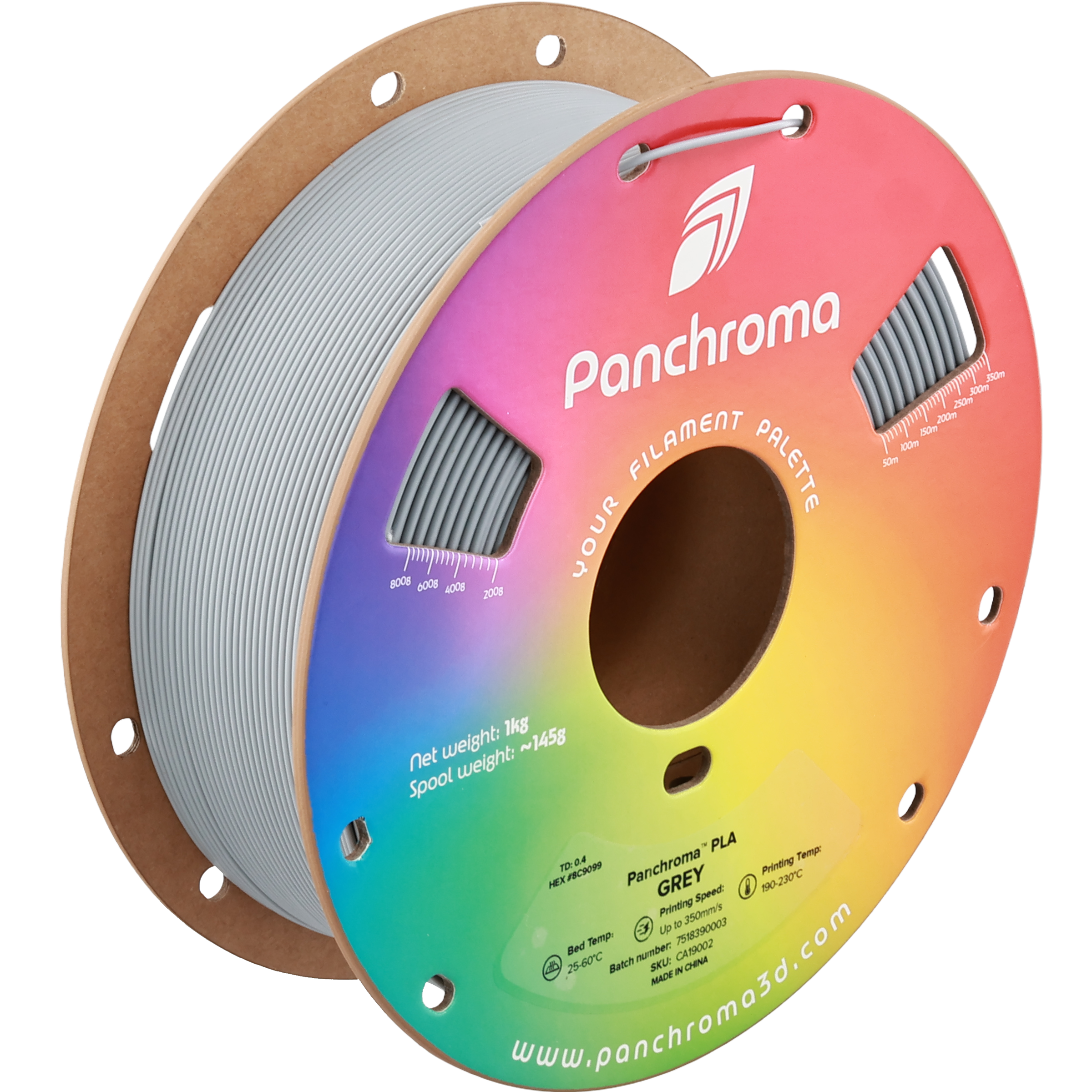 PLA Basic - Grey - 1Kg - Bobina - Polymaker Panchroma
