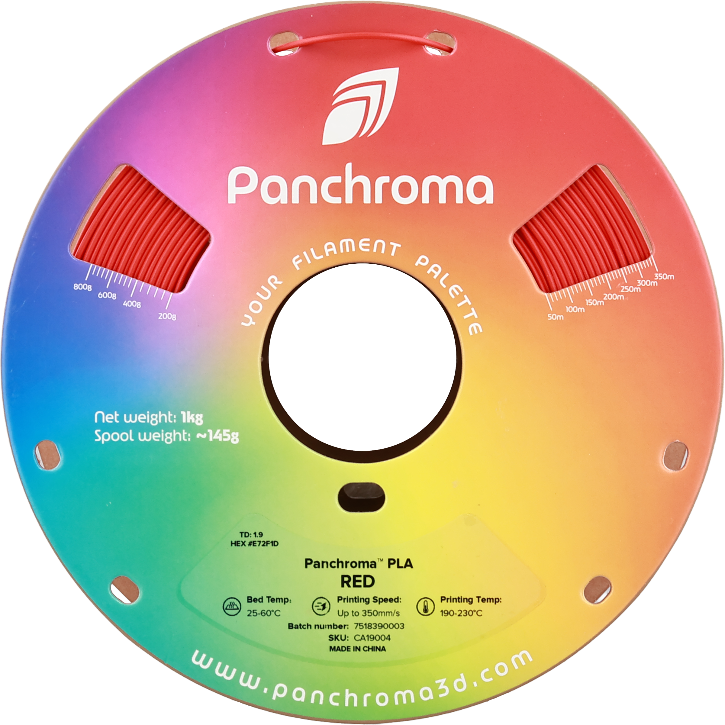 PLA Basic - Red - 1Kg - Bobina - Polymaker Panchroma
