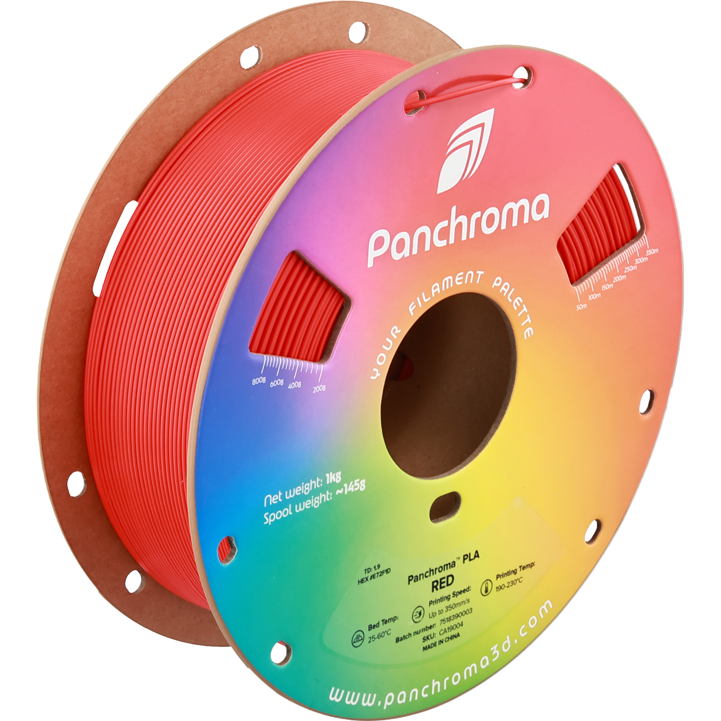 PLA Basic - Red - 1Kg - Bobina - Polymaker Panchroma