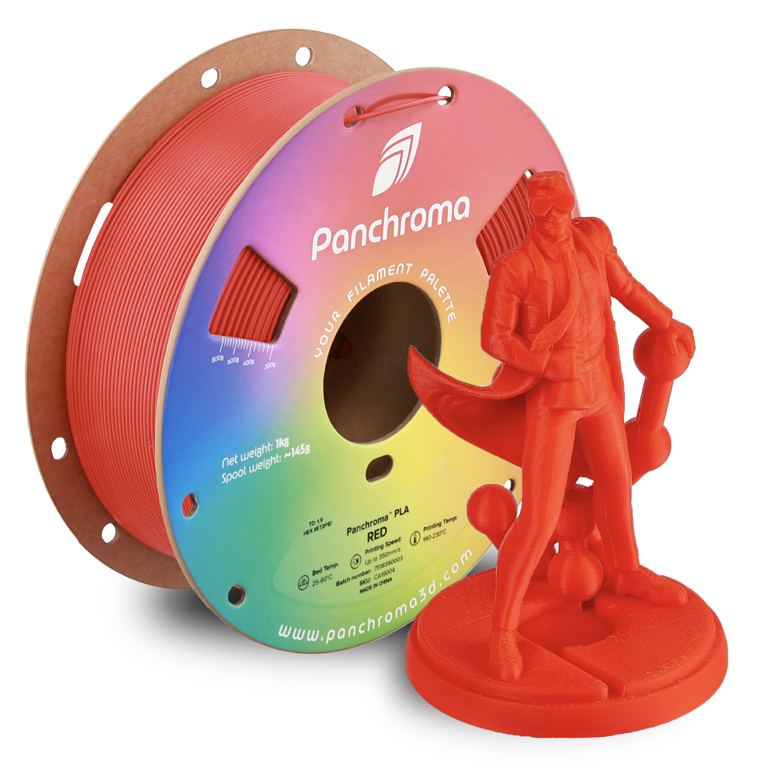 PLA Basic - Red - 1Kg - Bobina - Polymaker Panchroma
