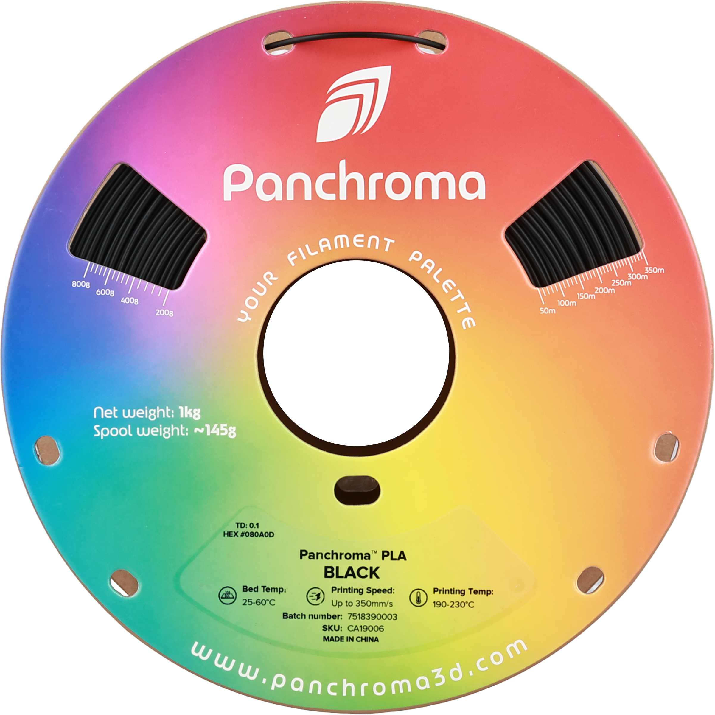 PLA Basic - Black - 1Kg - Bobina - Polymaker Panchroma