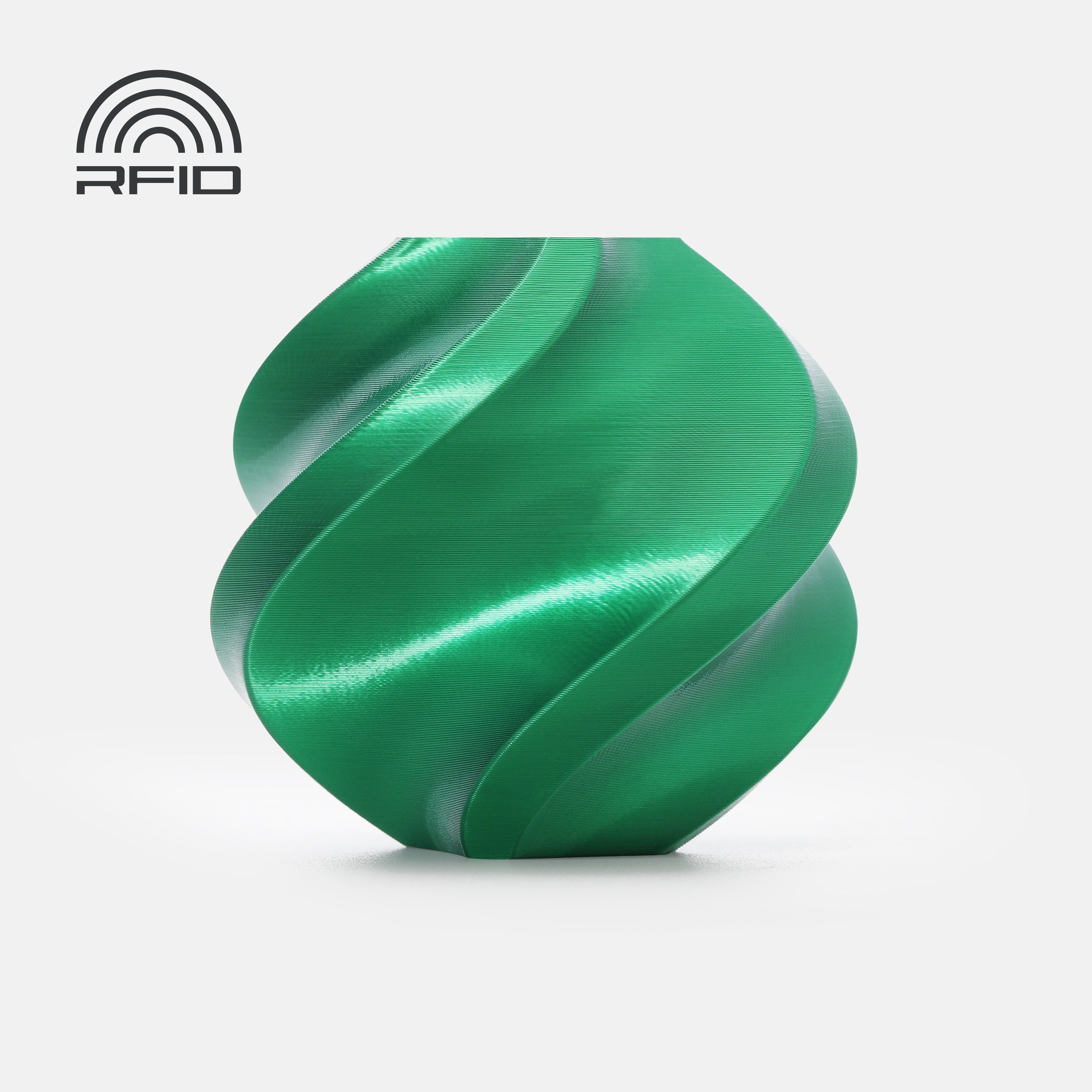 PLA Silk+ - Candy Green - 1Kg - Bobina - Bambu Lab