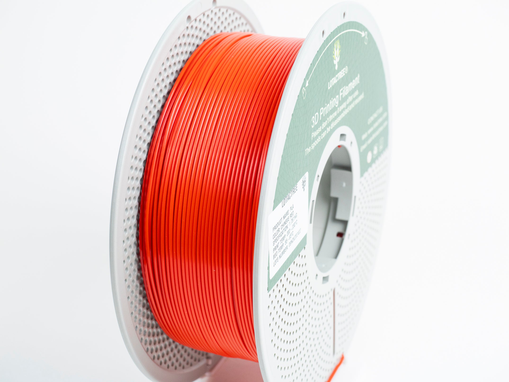 PLA - Red - 1Kg - Bobina - Lotactree