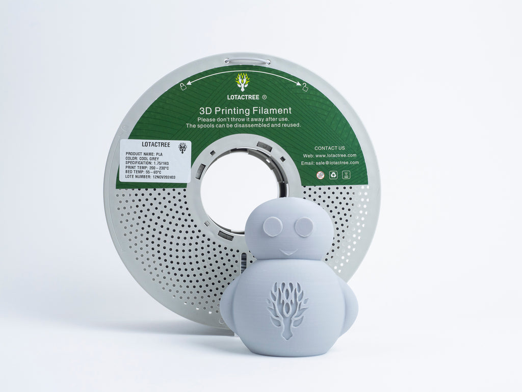 PLA - Cool Grey - 1Kg - Bobina - Lotactree