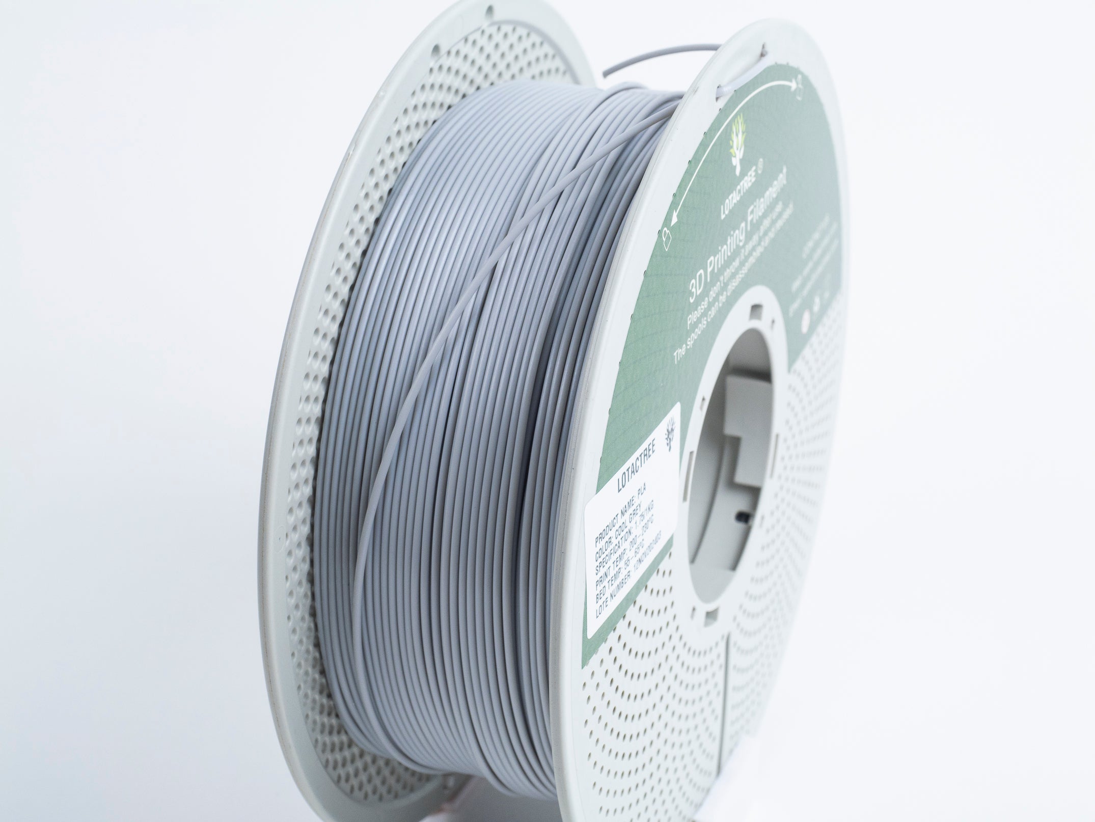 PLA - Cool Grey - 1Kg - Bobina - Lotactree