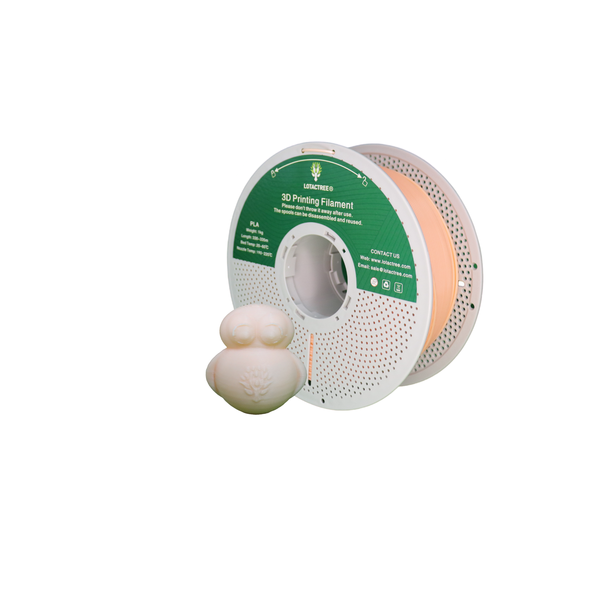 PLA - Flesh Color - 1Kg - Bobina - Lotactree