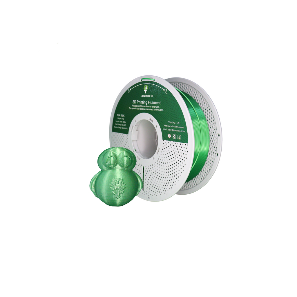PLA Silk - Green - 1Kg - Bobina - Lotactree