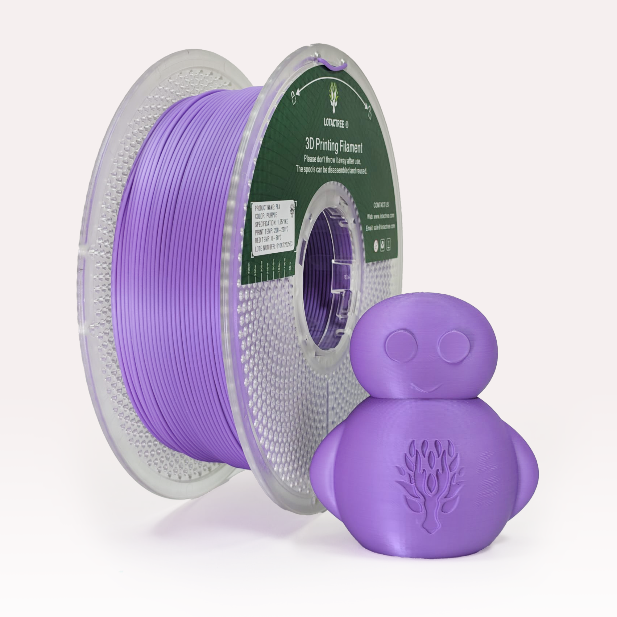 PLA - Purple - 1Kg - Bobina - Lotactree